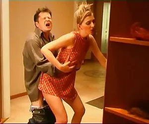 Poor old guy fucks horny neighbor teen