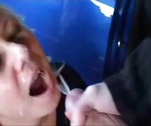 Horny Wife Fucked and Splattered In Parking Complex