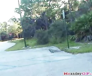 Amateur Chick Gives Blowjob In The Park