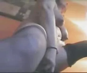 chubby mature with hanging tits masturbating