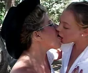 Old MILF &amp; Young Teen Lesbian - Big Tit Mom Fucking PA