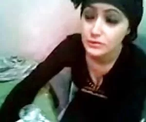 arab hijab  girl flashing