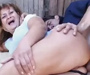 Granny anal at the farm.