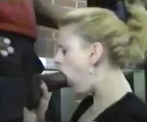AMAZING SKINNY SEXY BLONDE TAKES HUGE BBC