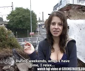 Czech College Girl Outdoor SEX for Cash