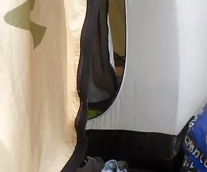 walk in camping and oops, nice surprise to see a nude woman