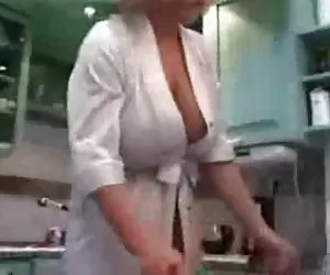 My aunt hot kitchen no nude